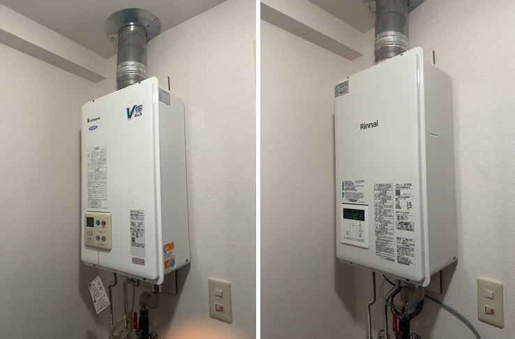 札幌市でガス給湯器交換「RUX-V1610FFUA KRN-616FFB-L」から「RUX-V1615SFFUA(A)-E」